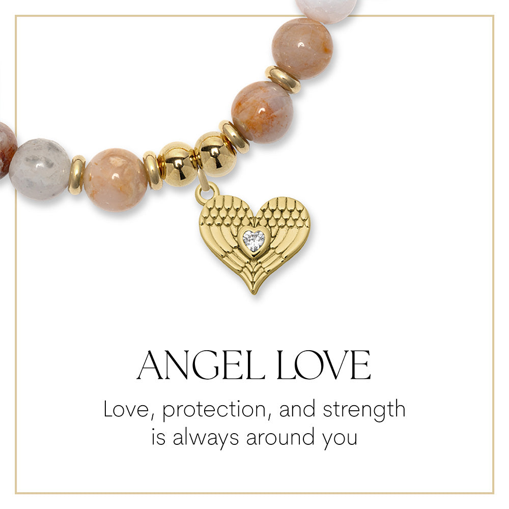 Angel Love Gold Charm Bracelet Collection