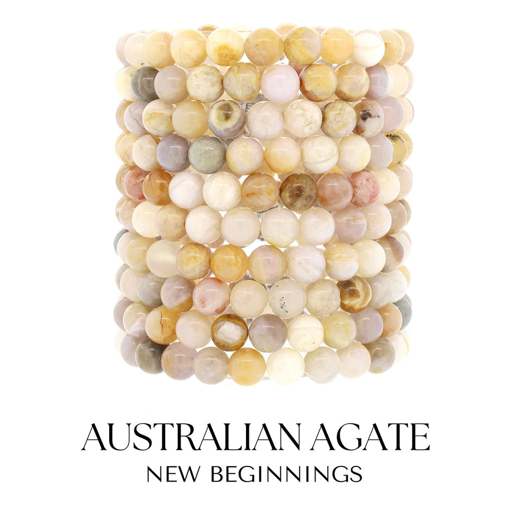 Australian Agate Gemstone Bracelet Collection