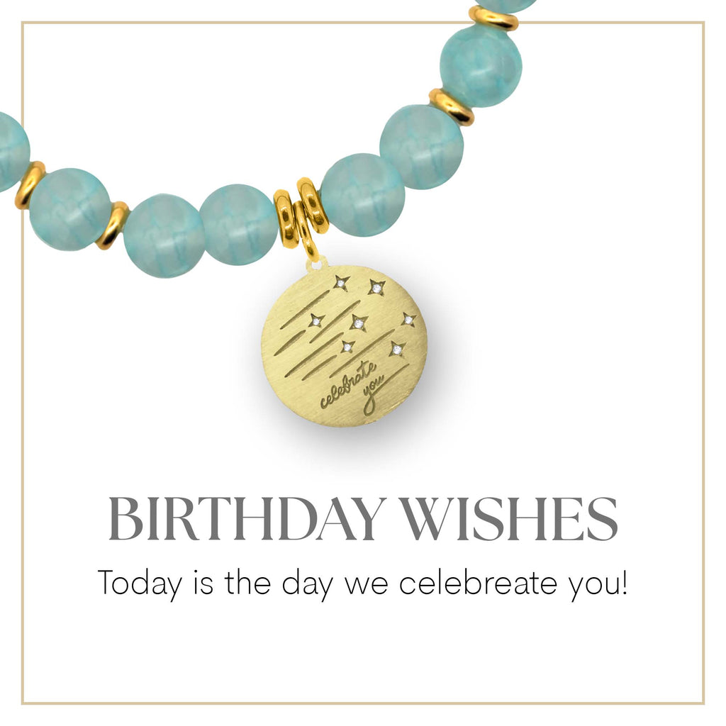 Gold Birthday Wishes Charm Bracelet Collection