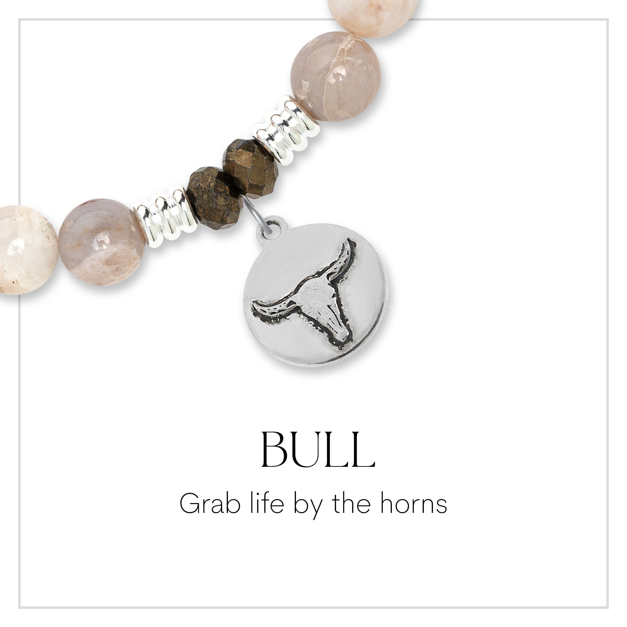 Bull Sterling Silver Charm Bracelet Collection