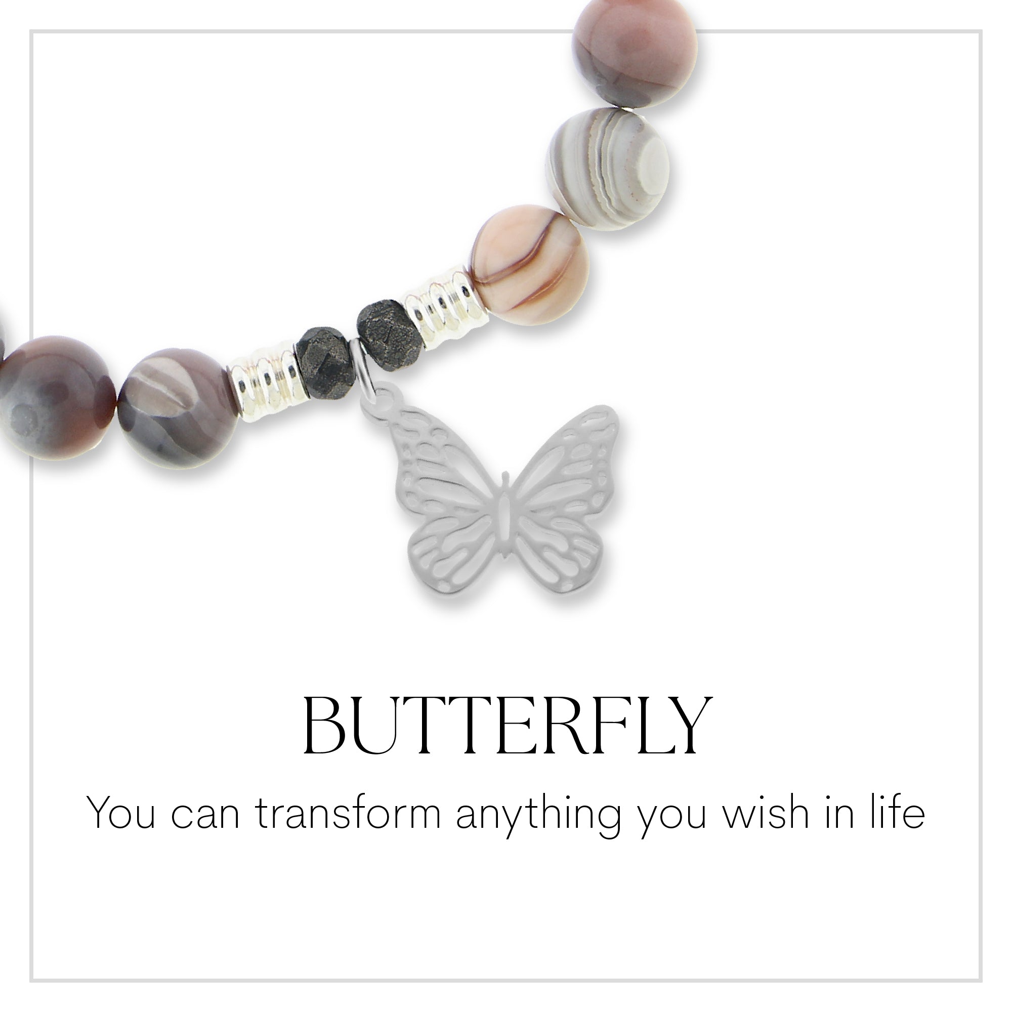 Butterfly Sterling Silver Charm Bracelet Collection