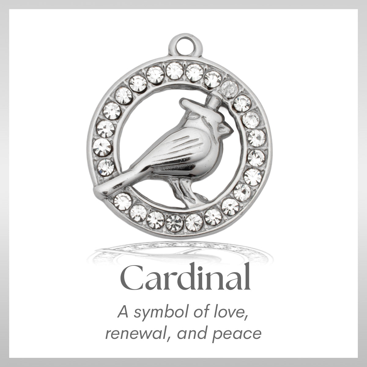 Cardinal White CZ Charm Bracelet Collection