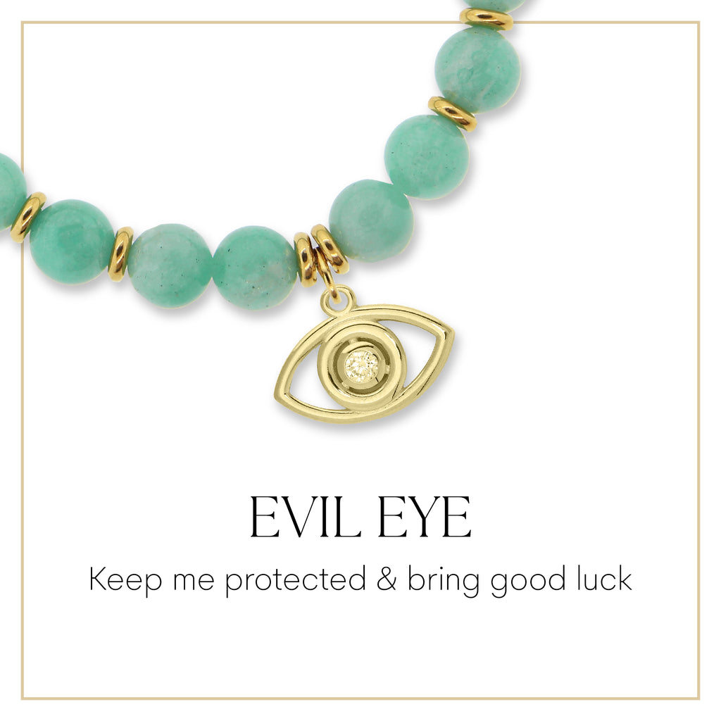 Gold Evil Eye Charm Bracelet Collection