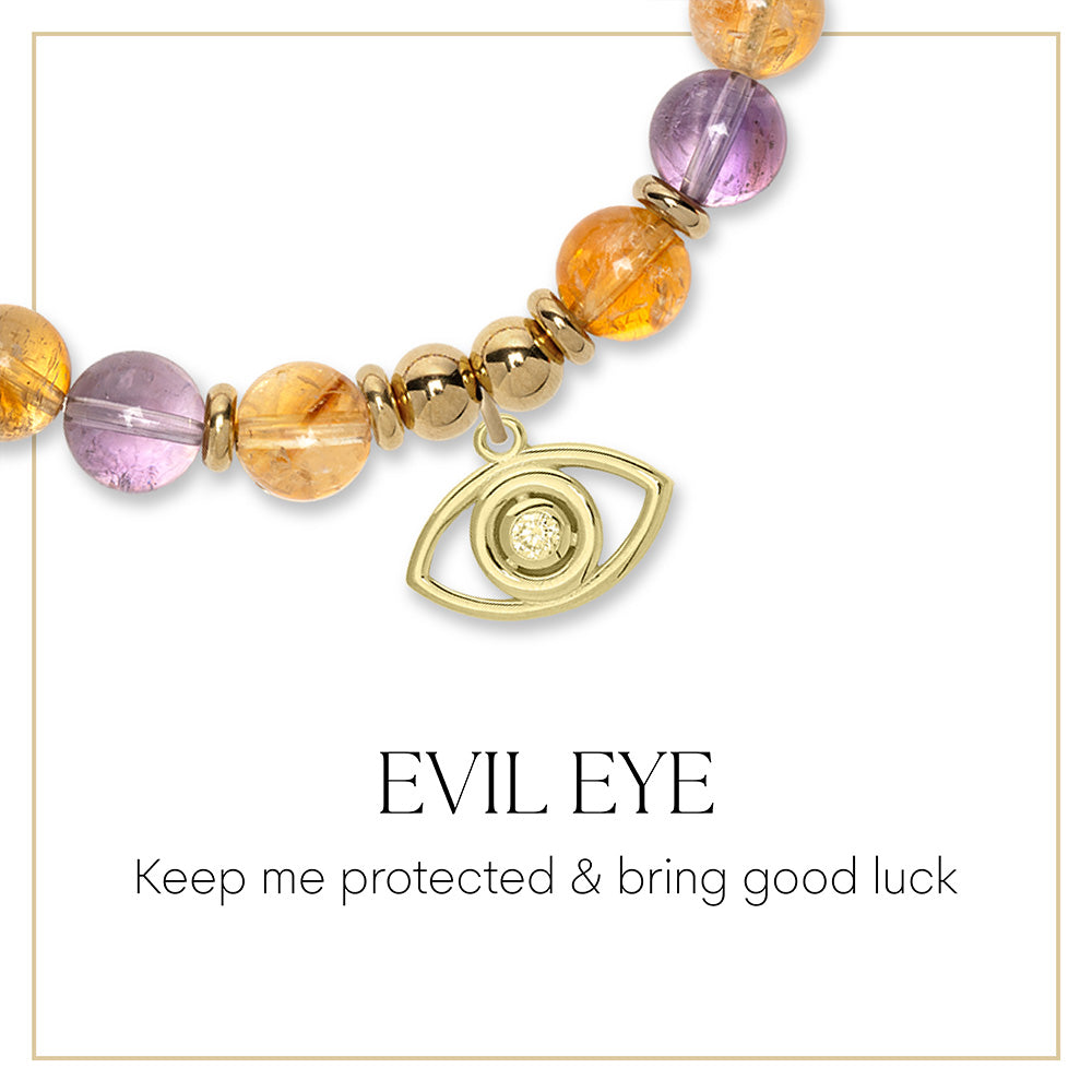 Evil Eye Gold Charm Bracelet Collection