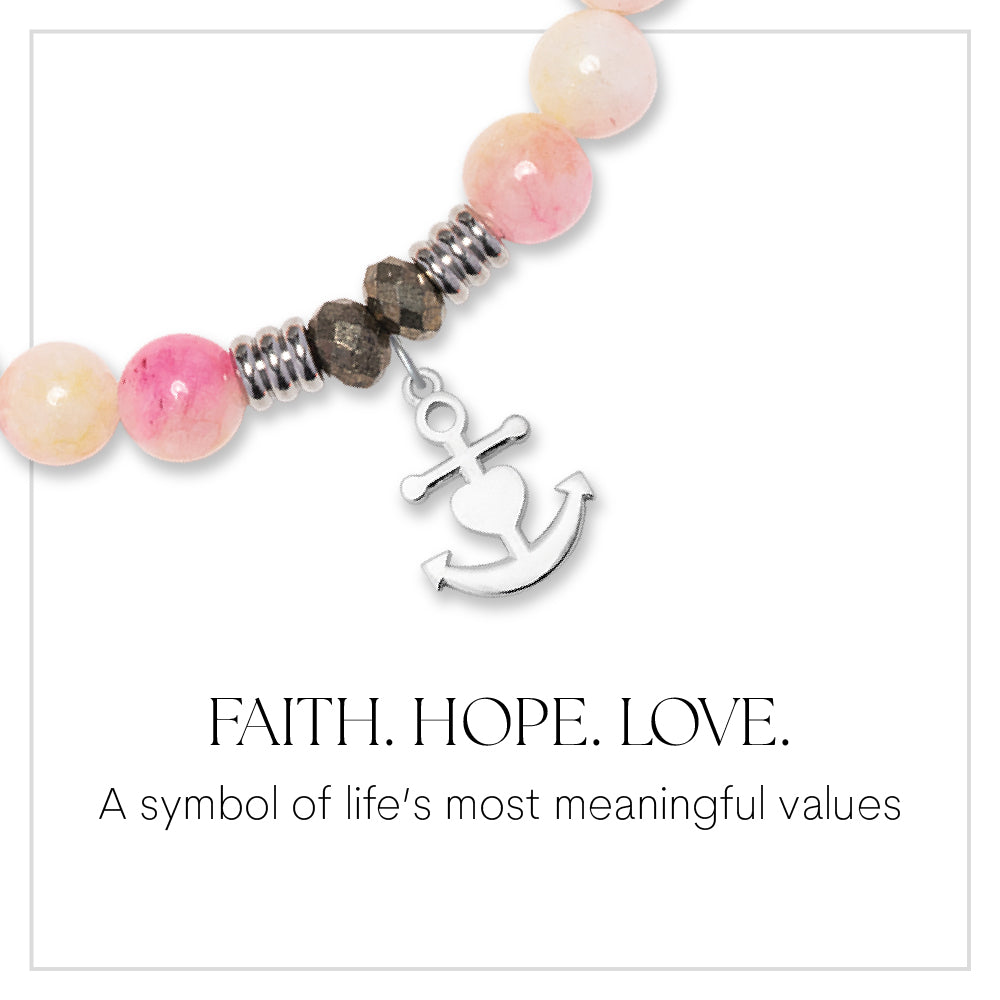 Faith. Hope. Love Sterling Silver Charm Bracelet Collection