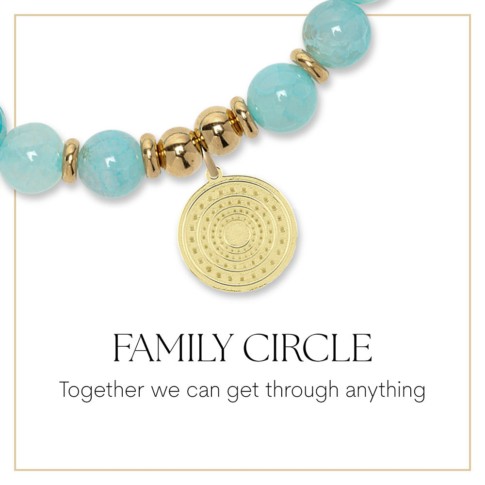 Family Circle Gold Charm Bracelet Collection