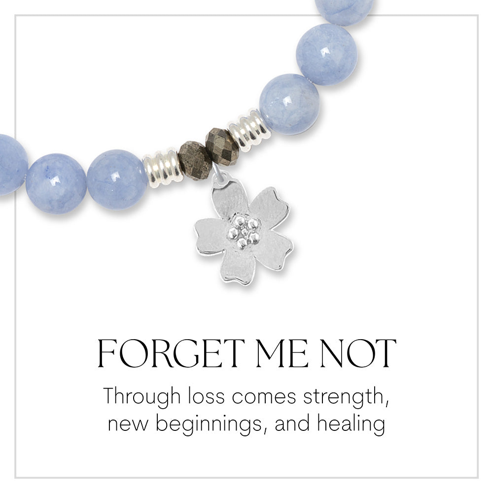Forget Me Not Sterling Silver Charm Bracelet Collection