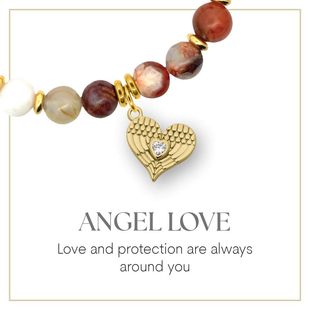 Angel Love Gold Charm Bracelet Collection