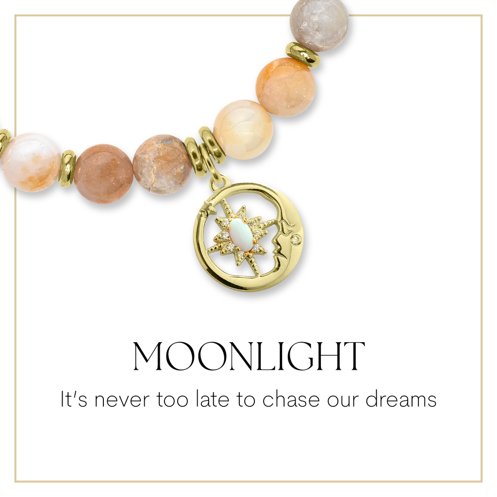 Gold Moonlight Charm Bracelet Collection