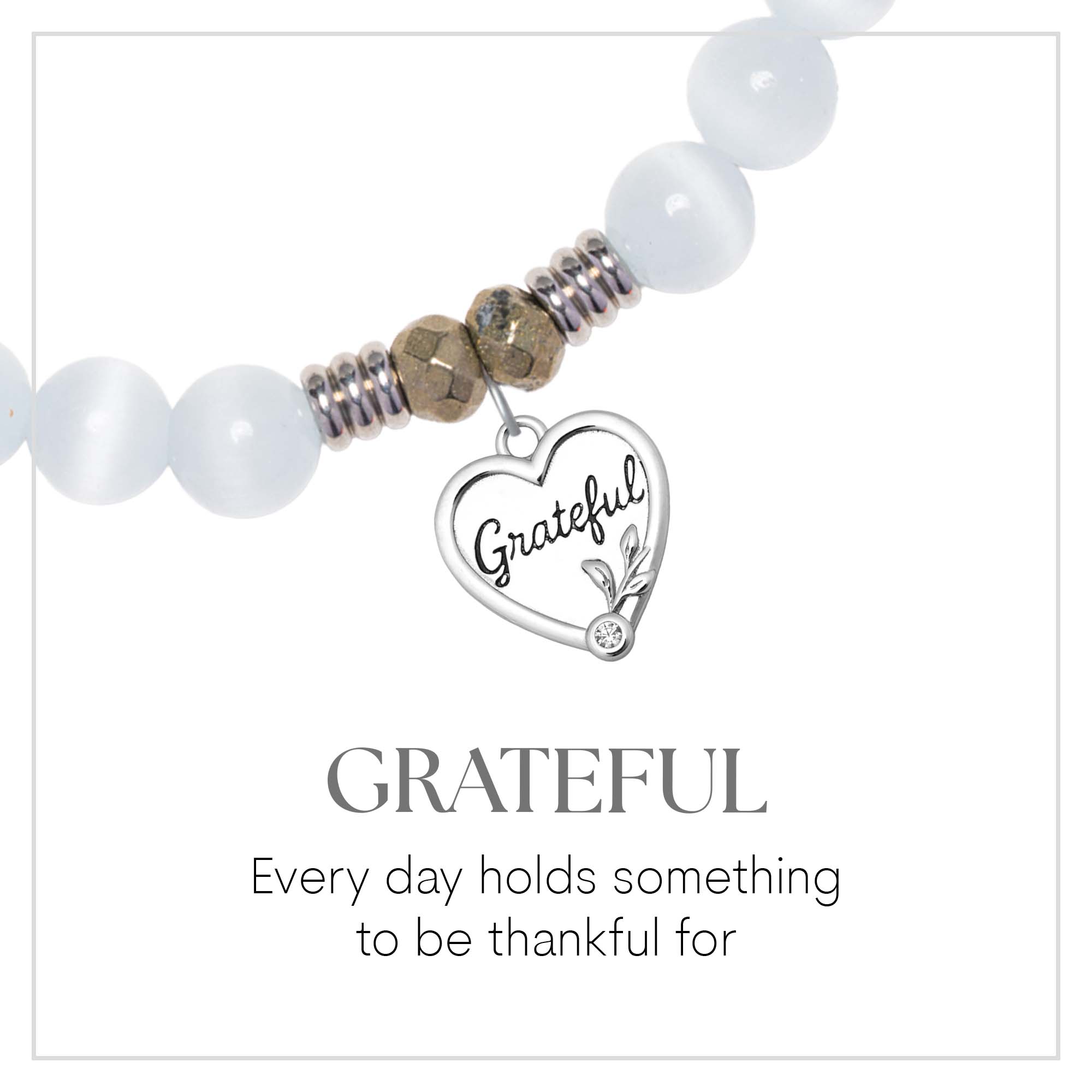 Grateful Sterling Silver Charm Bracelet Collection
