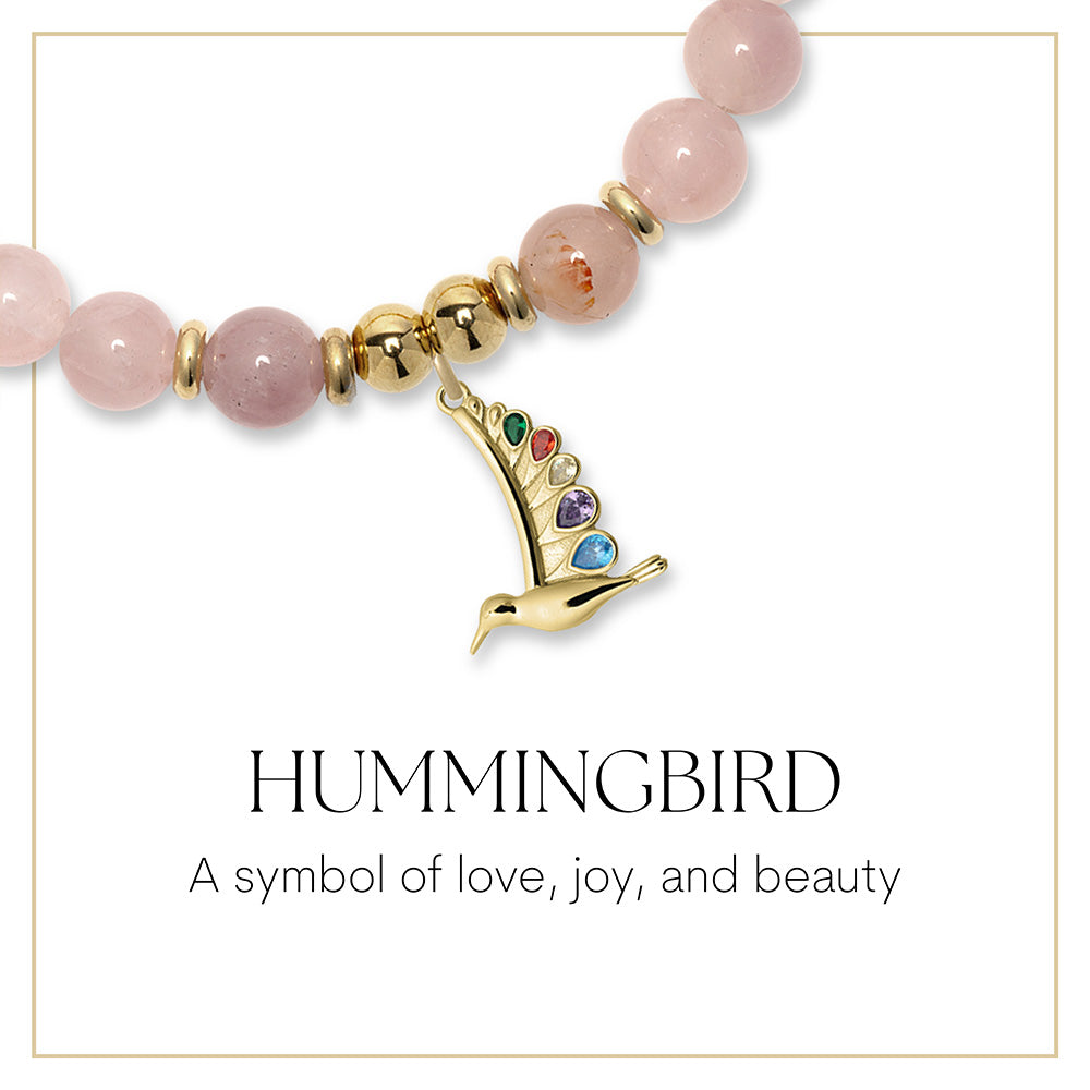 Hummingbird Gold Charm Bracelet Collection