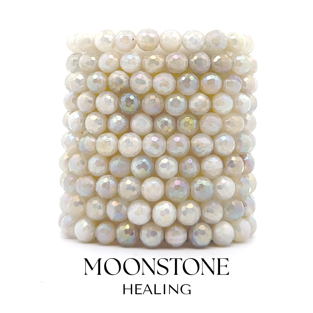 Moonstone Gemstone Bracelet Collection