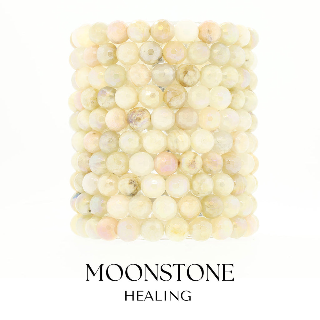 Moonstone Gemstone Bracelet Collection