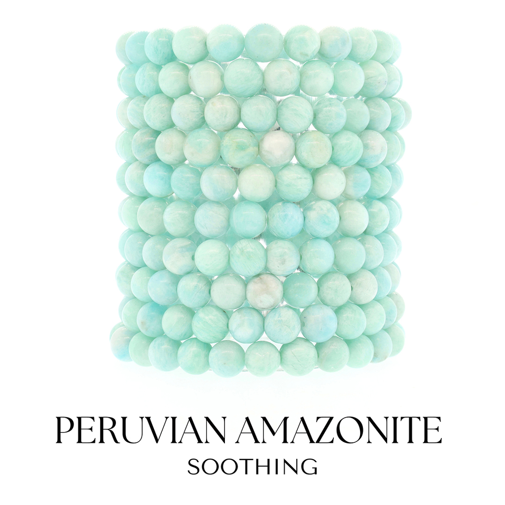 Peruvian Amazonite Gemstone Bracelet Collection
