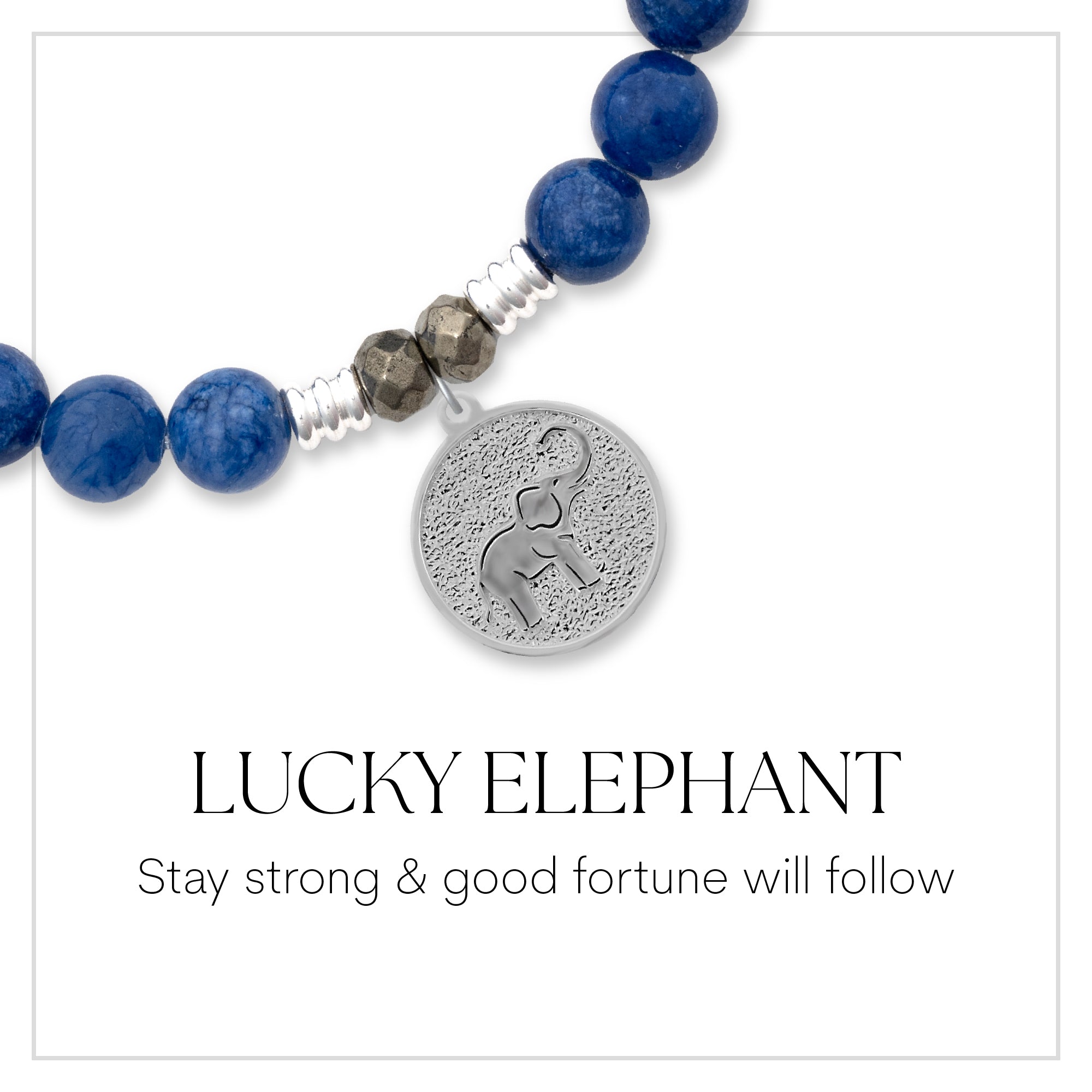 Lucky Elephant Sterling Silver Charm Bracelet Collection