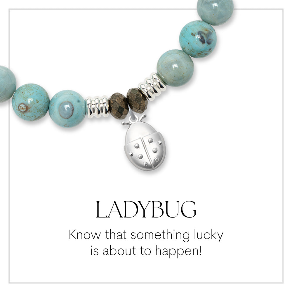 Ladybug Sterling Silver Charm Bracelet Collection