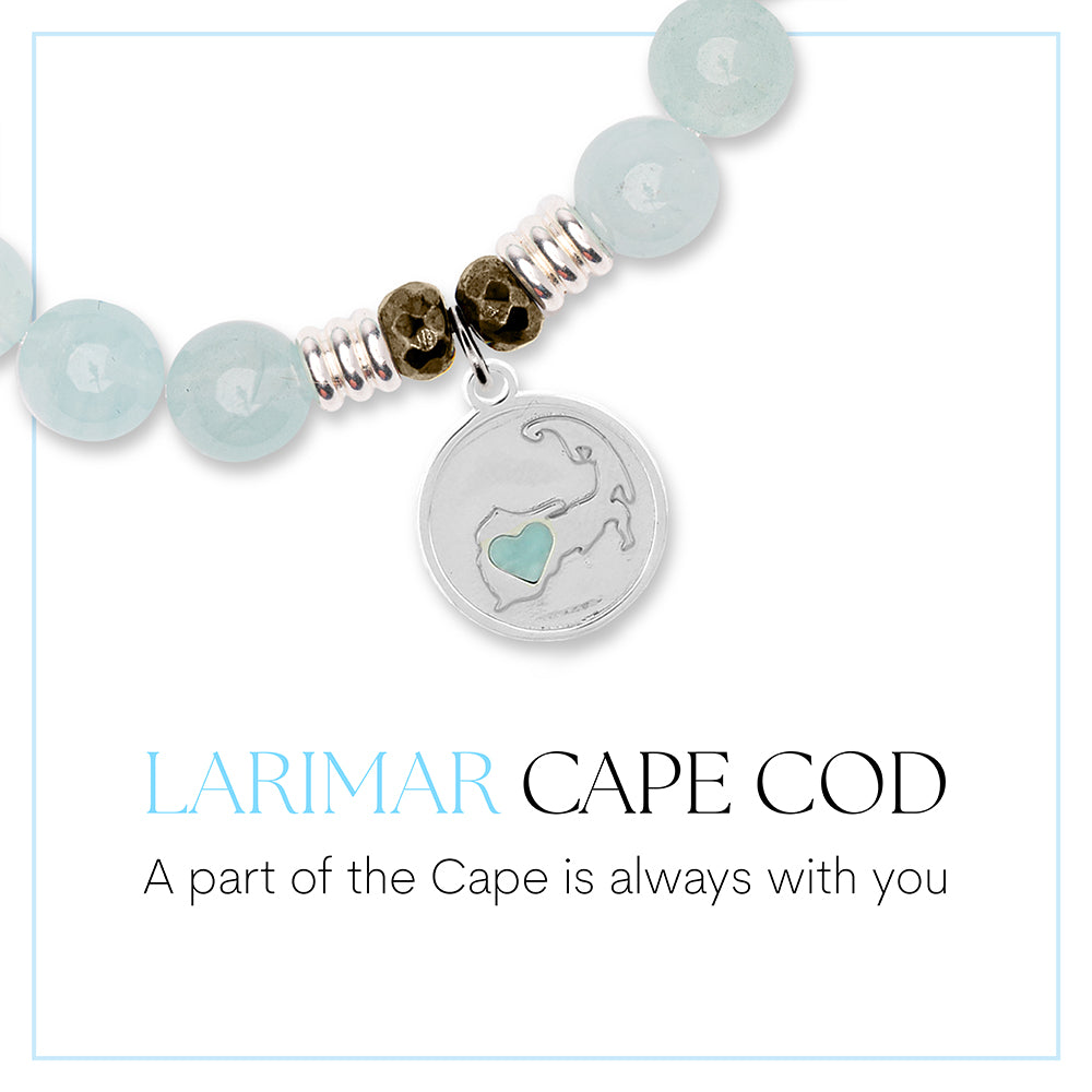 Cape Cod Larimar Charm Bracelet Collection | T. Jazelle