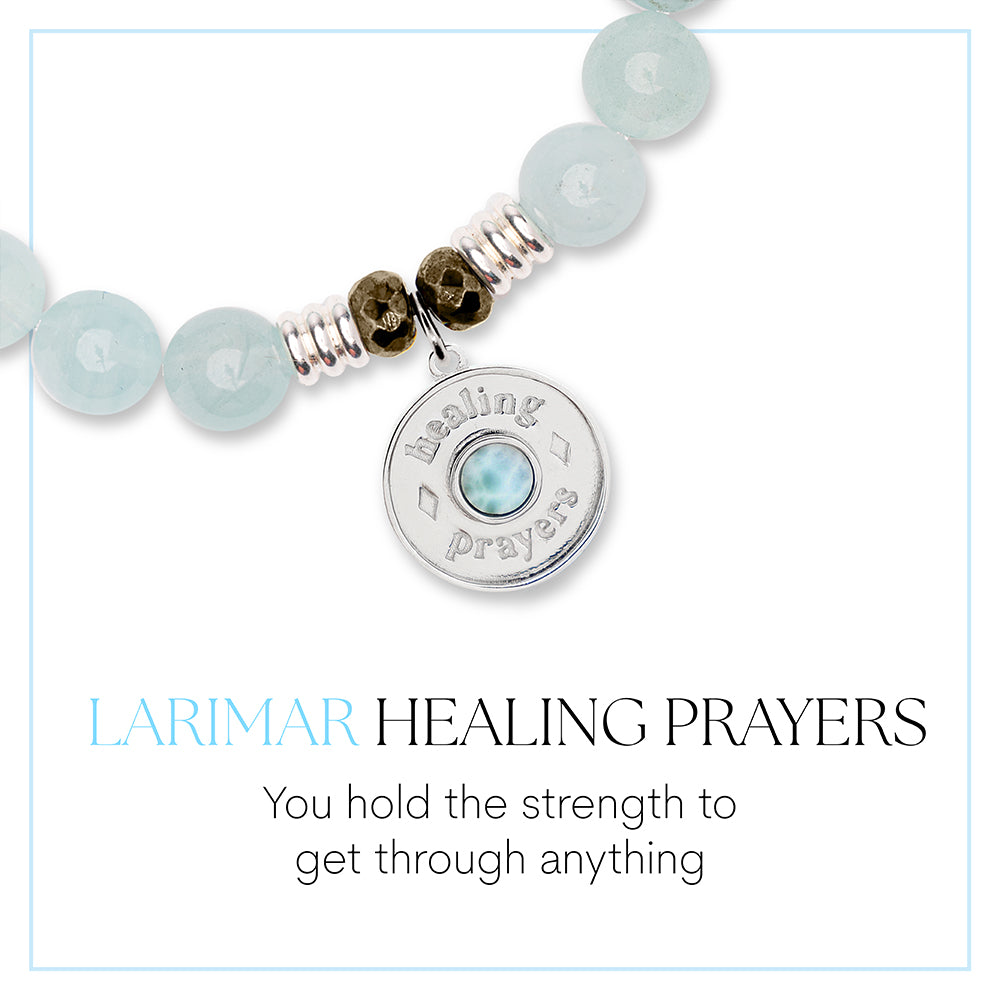 Healing Prayers Larimar Charm Bracelet Collection | T. Jazelle