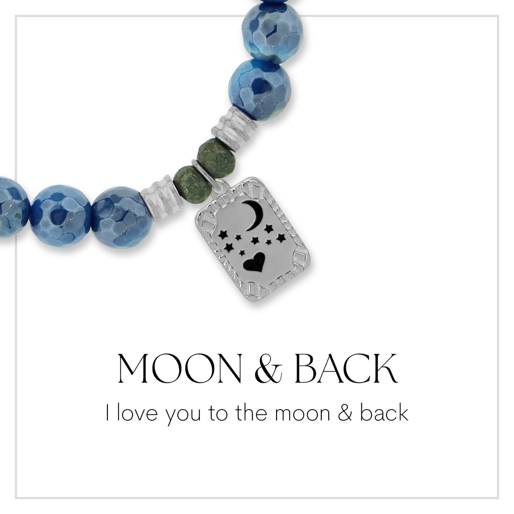 Moon and Back Charm Bracelet Collection