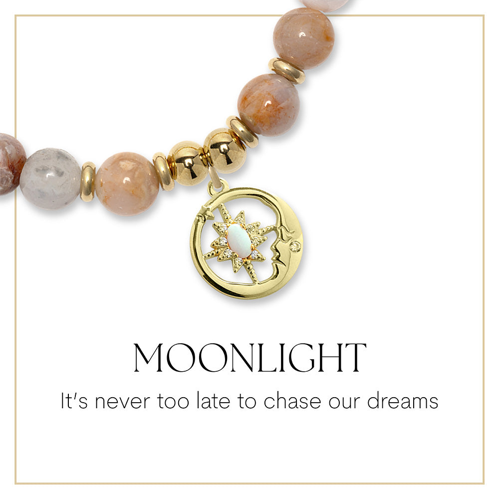 Moonlight Gold Charm Bracelet Collection
