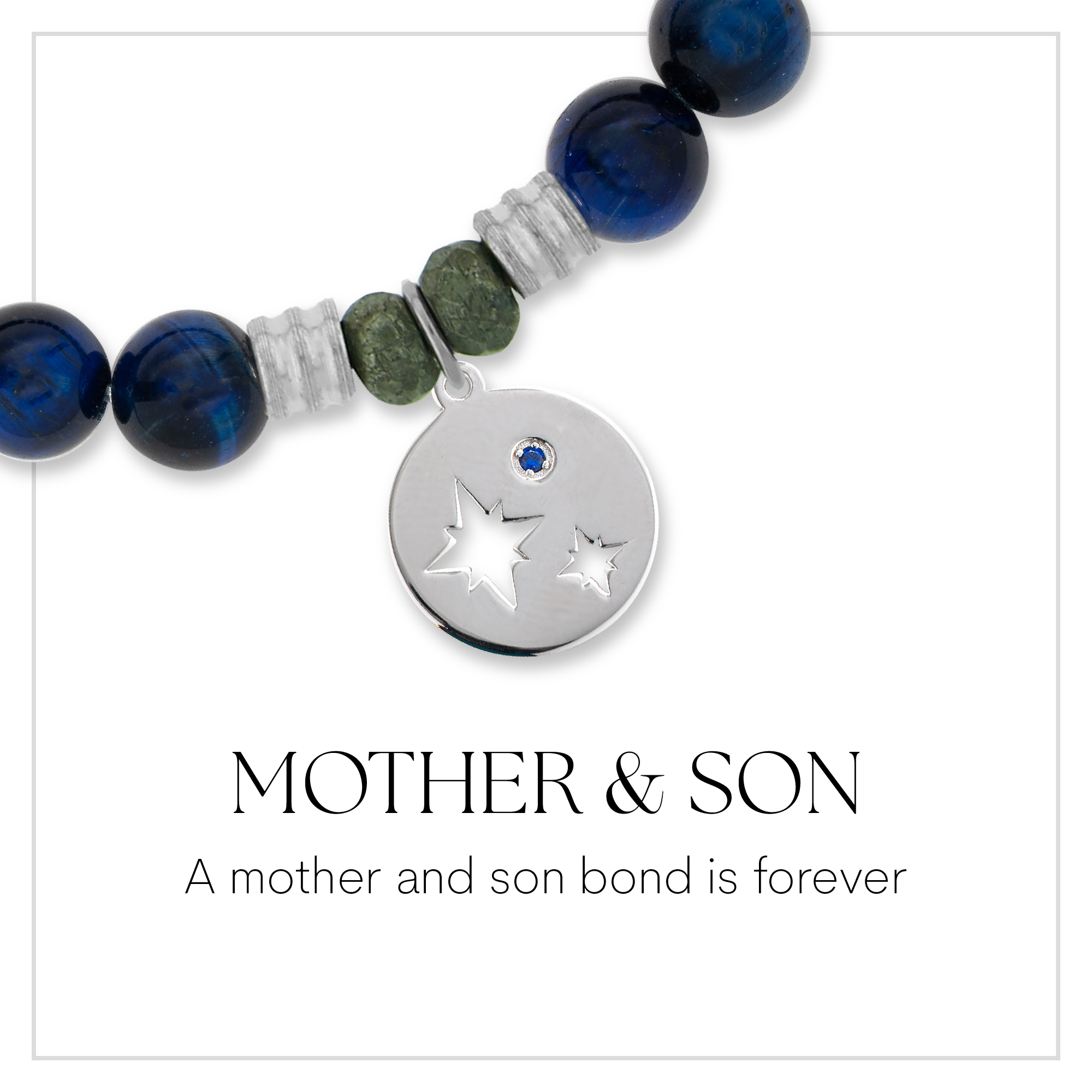 Mother and Son Sterling Silver Charm Bracelet Collection