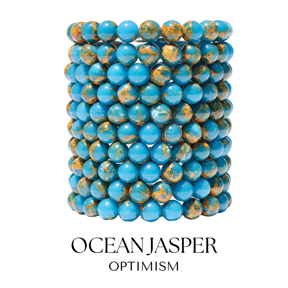 Ocean Jasper Gemstone Bracelet Collection