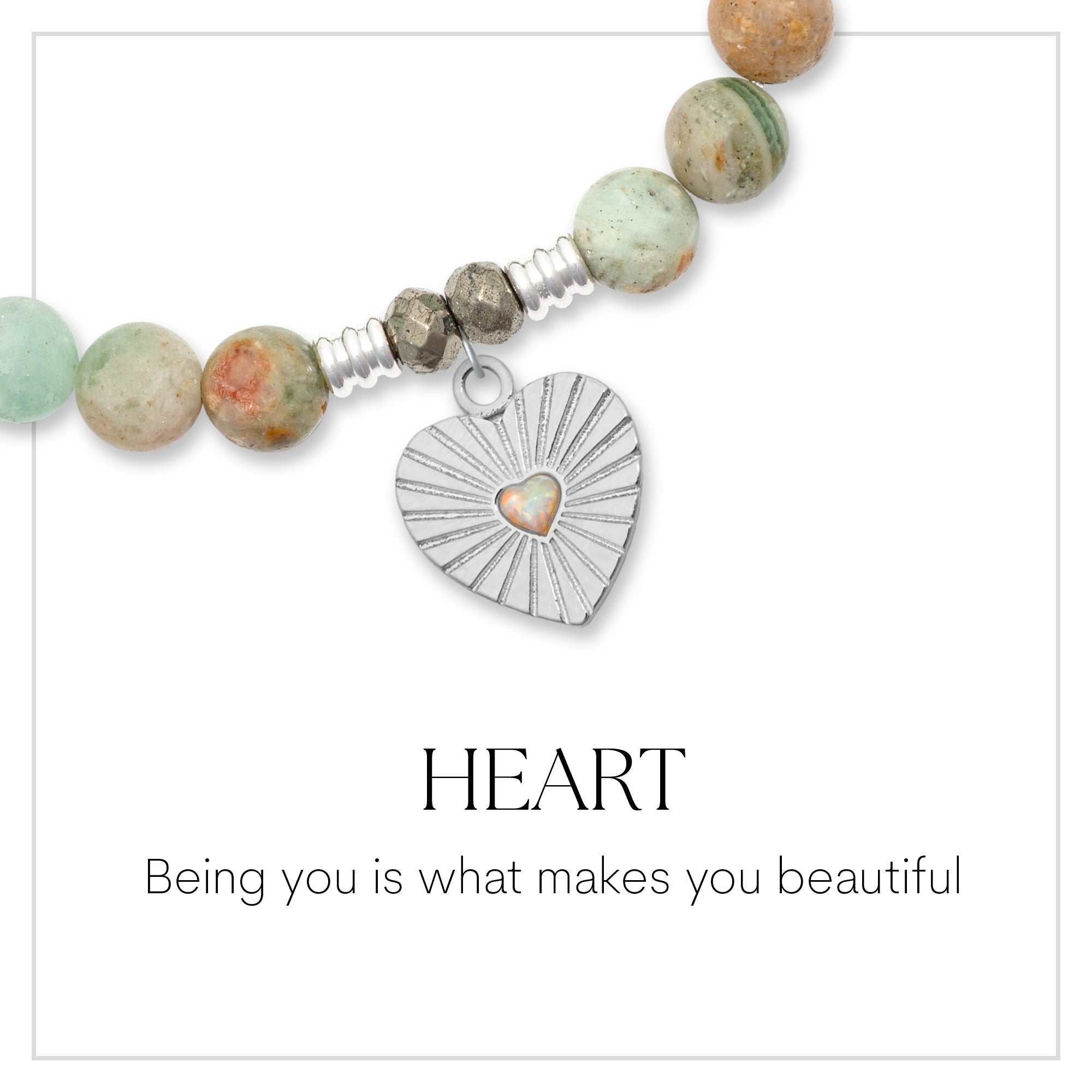 Heart Sterling Silver Charm Bracelet Collection