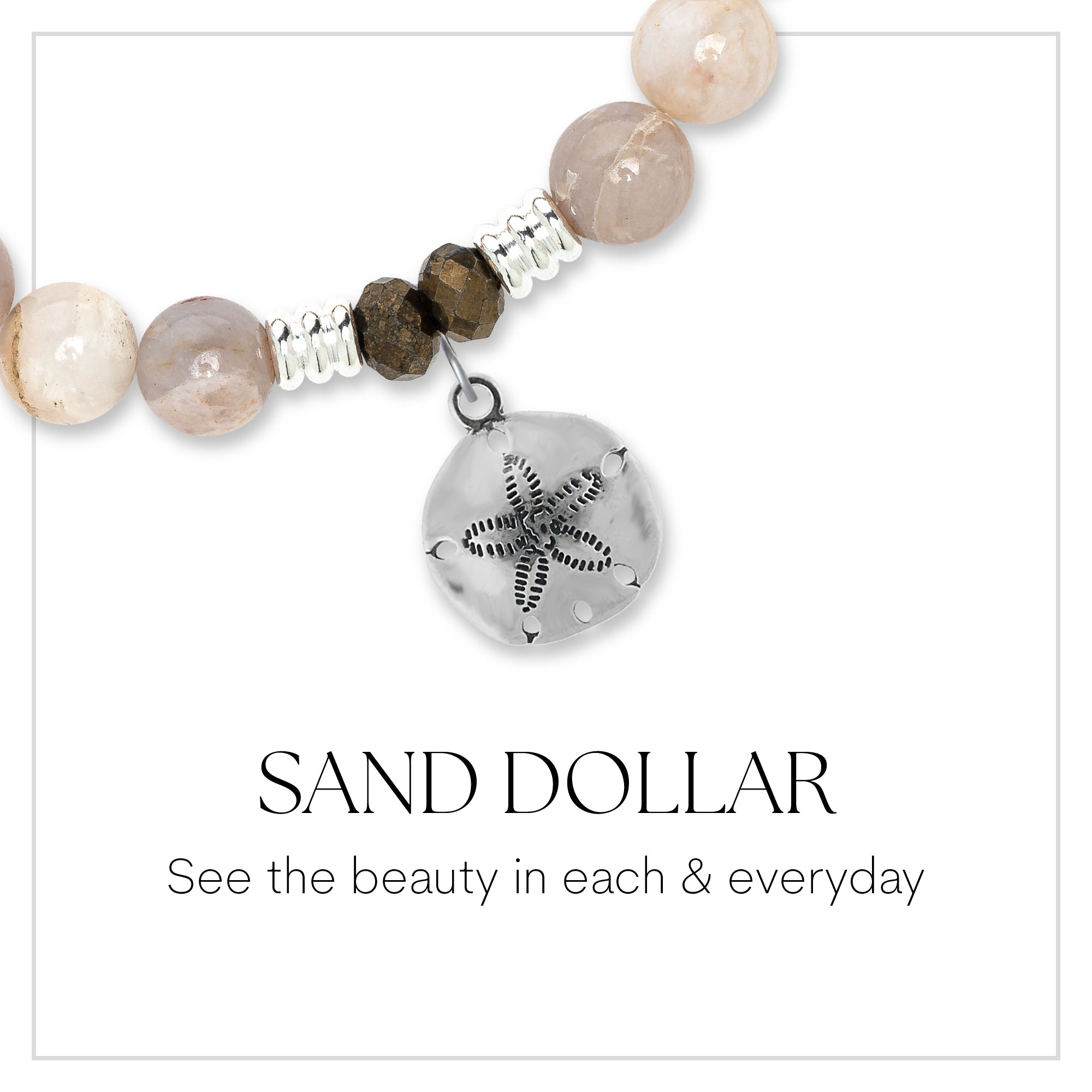 Sand Dollar Sterling Silver Charm Bracelet Collection