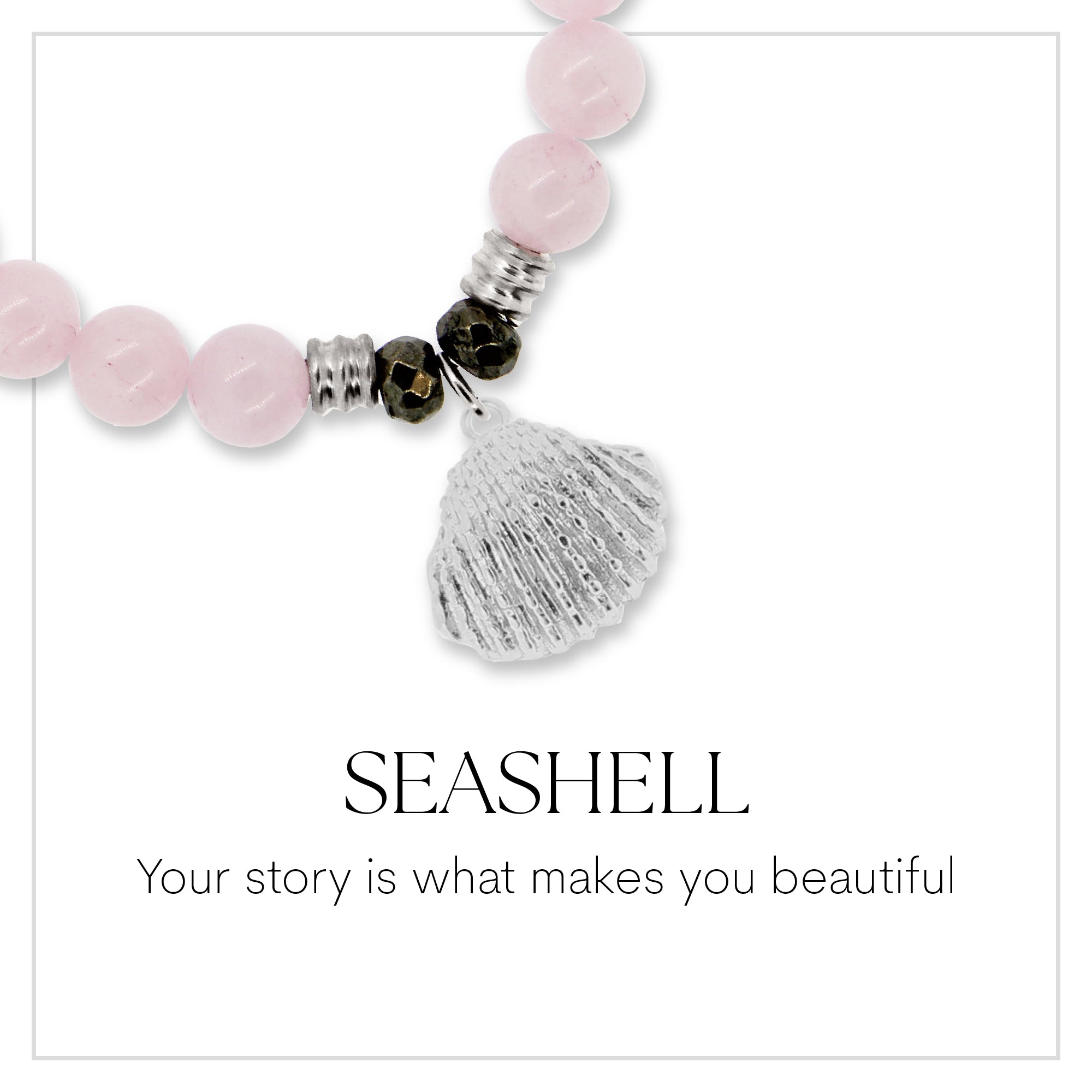 Seashell Sterling Silver Charm Bracelet Collection