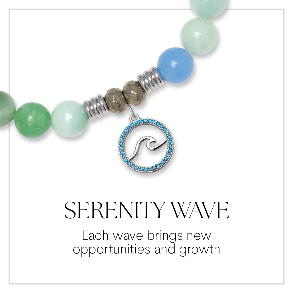 Serenity Wave Sterling Silver Charm Bracelet Collection