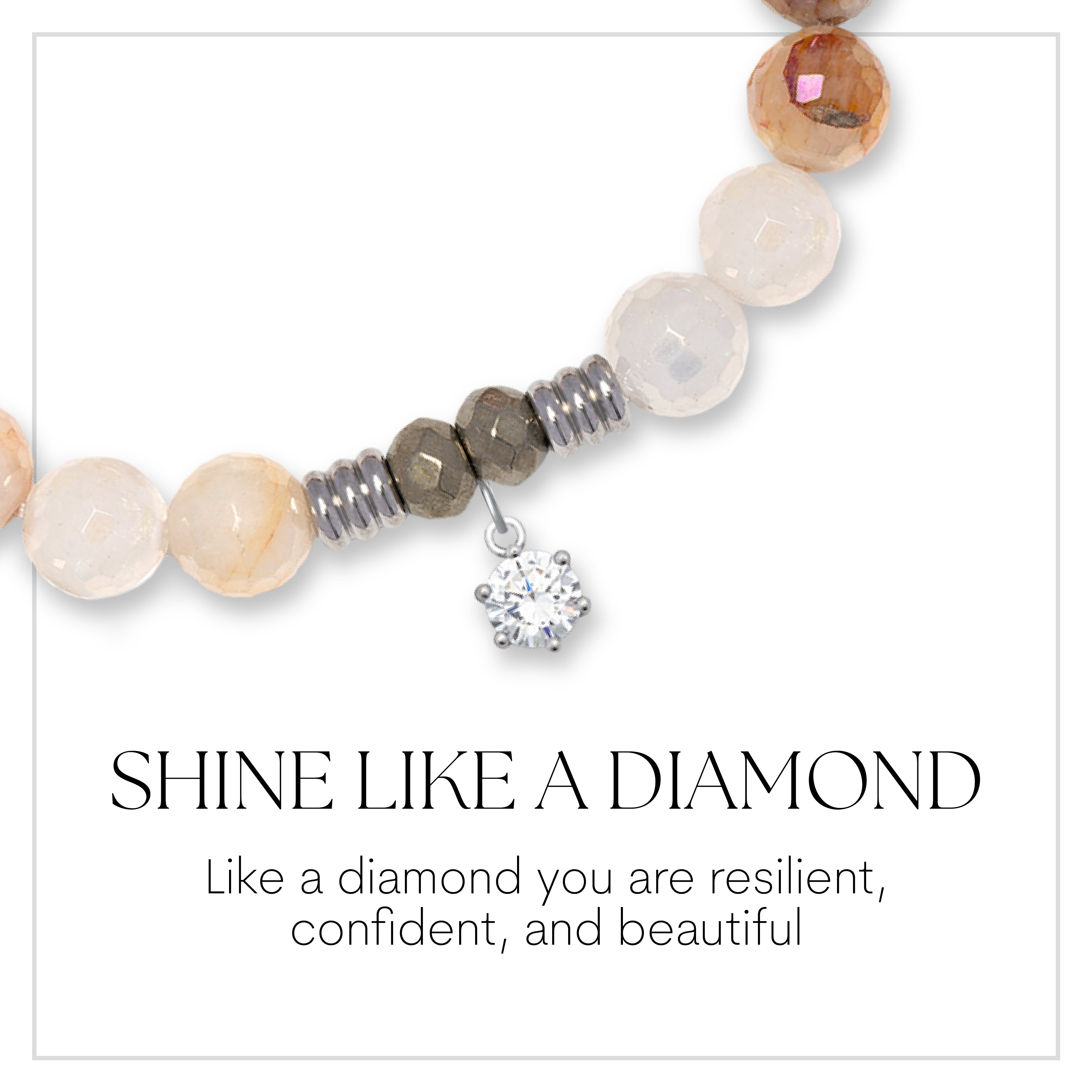 Shine Like A Diamond Sterling Silver Charm Bracelet Collection