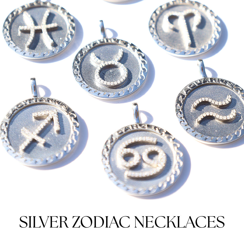 Silver Zodiac Necklace Collection