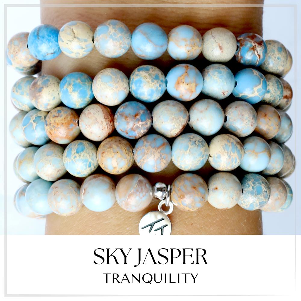Sky Jasper Gemstone Bracelet Collection
