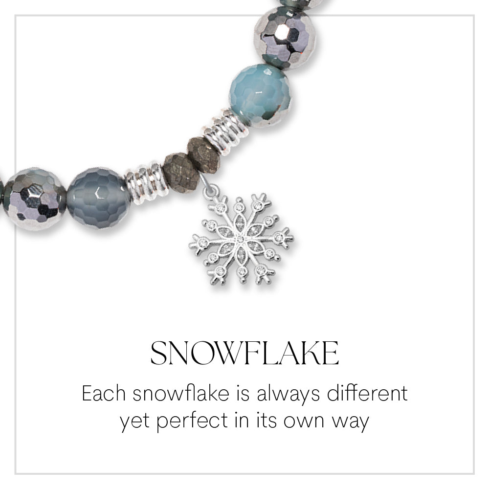 Snowflake CZ Charm Bracelet Collection