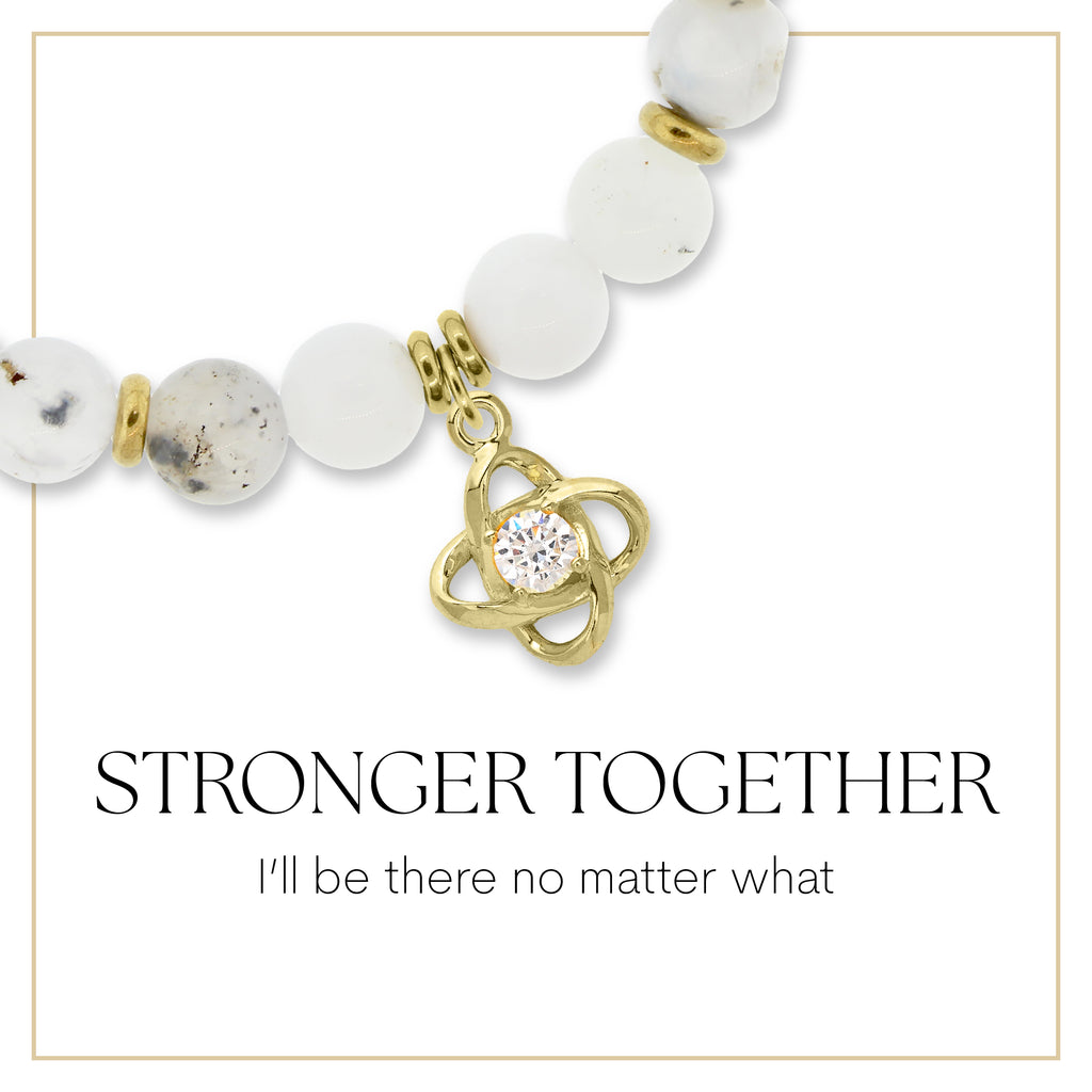 Gold Stronger Together Charm Bracelet Collection