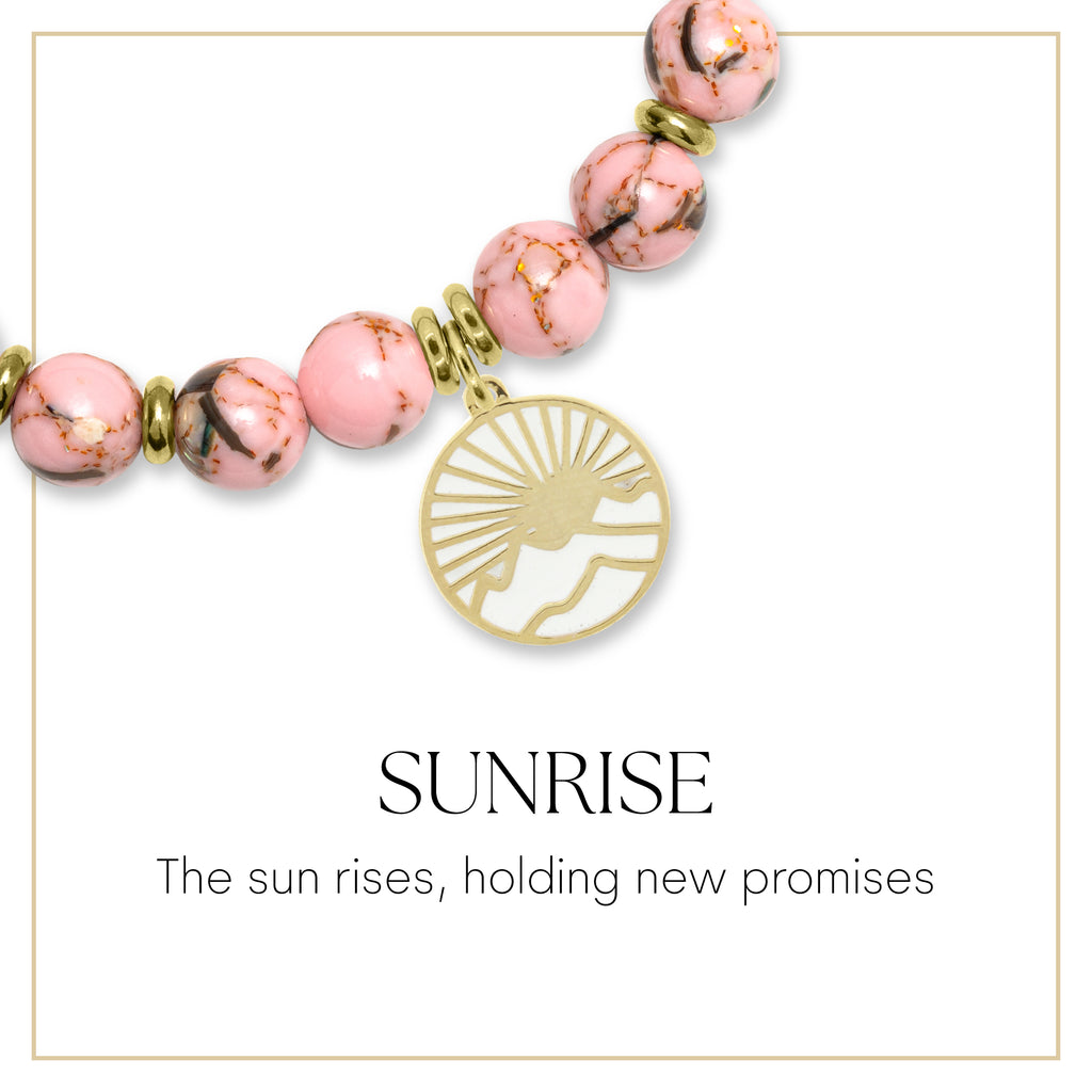 Sunrise Enamel Charm Bracelet Collection