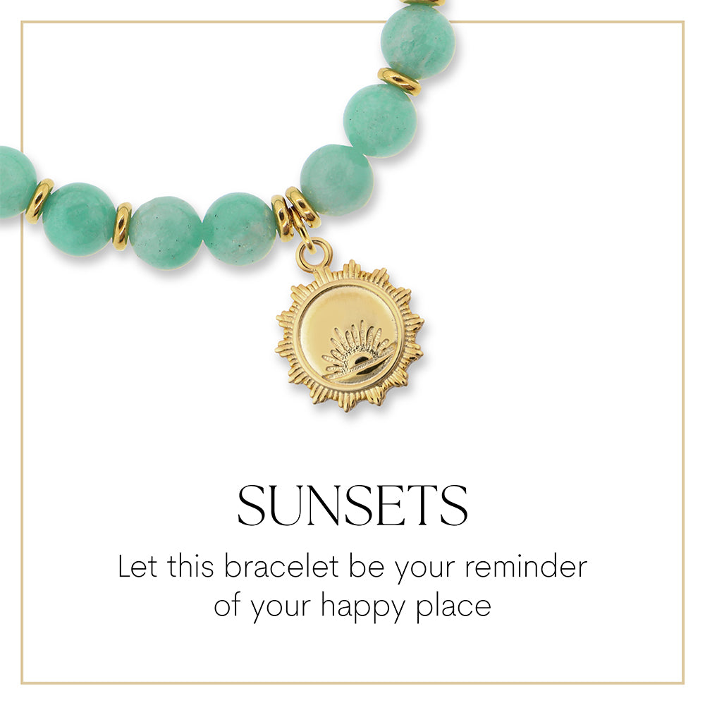 Gold Sunsets Charm Bracelet Collection