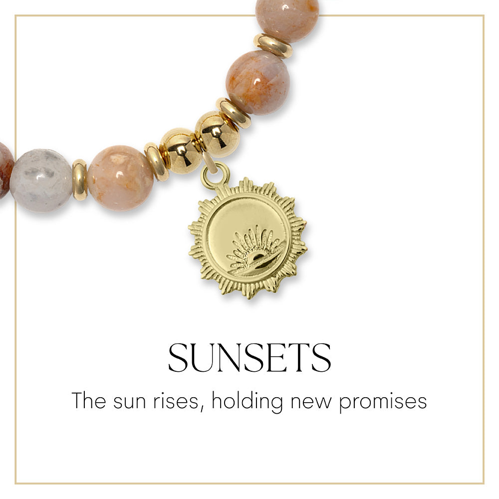 Sunsets Gold Charm Bracelet Collection