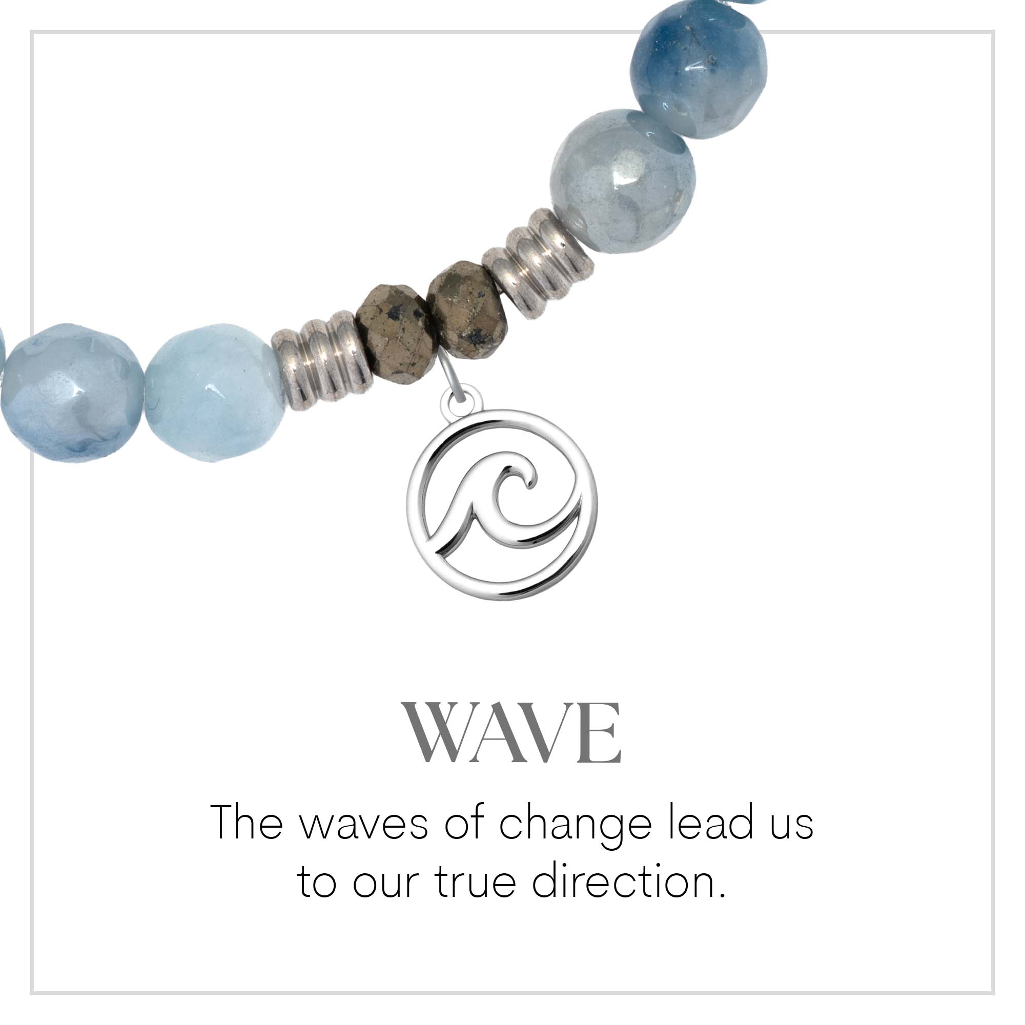 Wave Cutout Sterling Silver Charm Bracelet Collection
