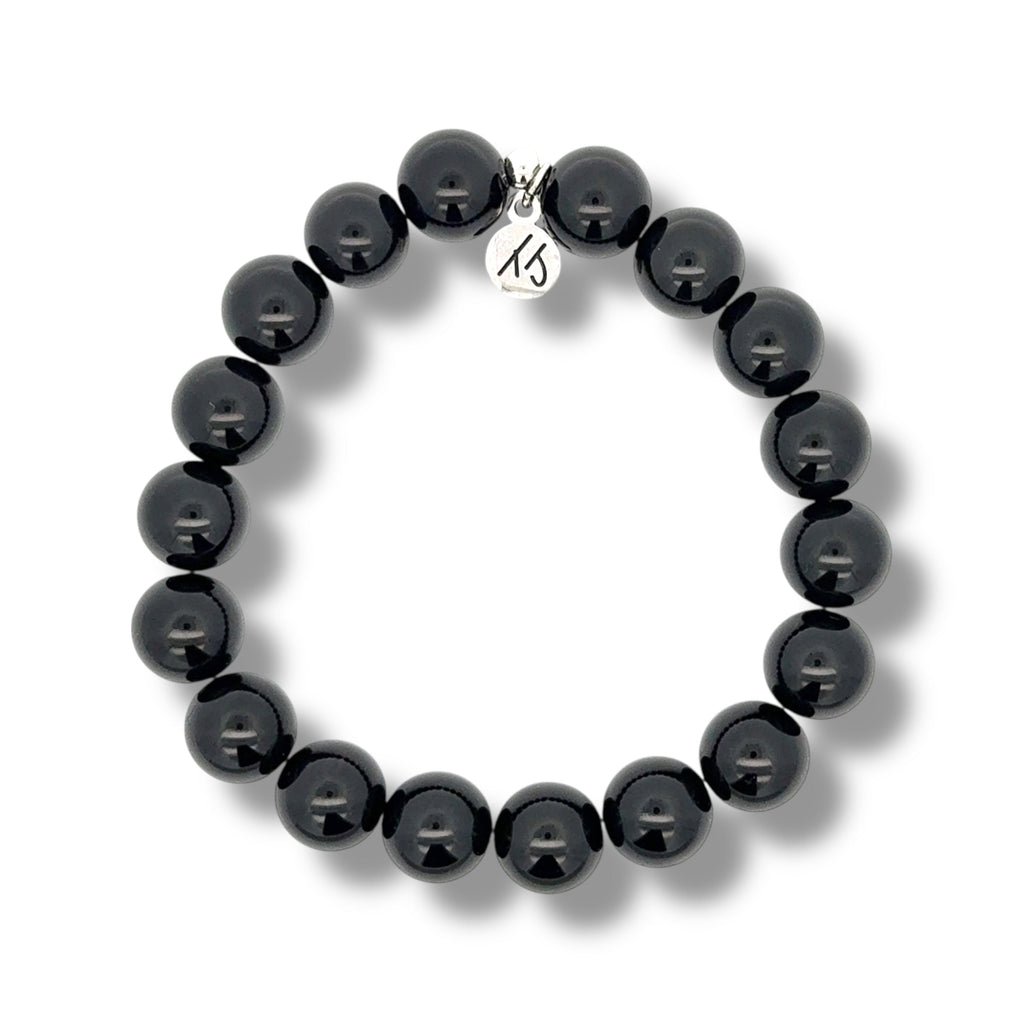 10mm Stacker Collection- Protection Bracelet with Onyx Gemstones