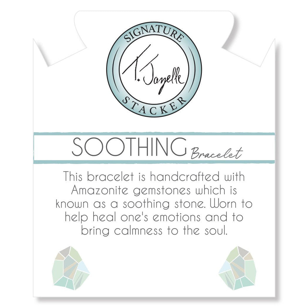 10mm Stacker Collection- Soothing Bracelet with Peruvian Amazonite Gemstones