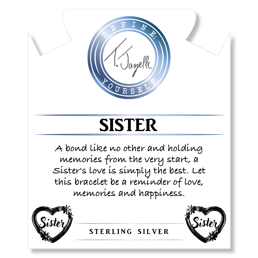 Amethyst Citrine Gemstone Bracelet with Heart Sister Sterling Silver ...