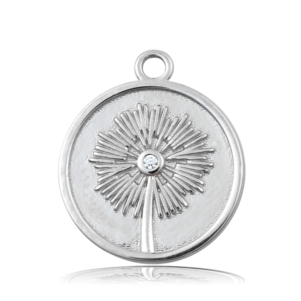 Amethyst Citrine Gemstone Bracelet with Wish Sterling Silver Charm