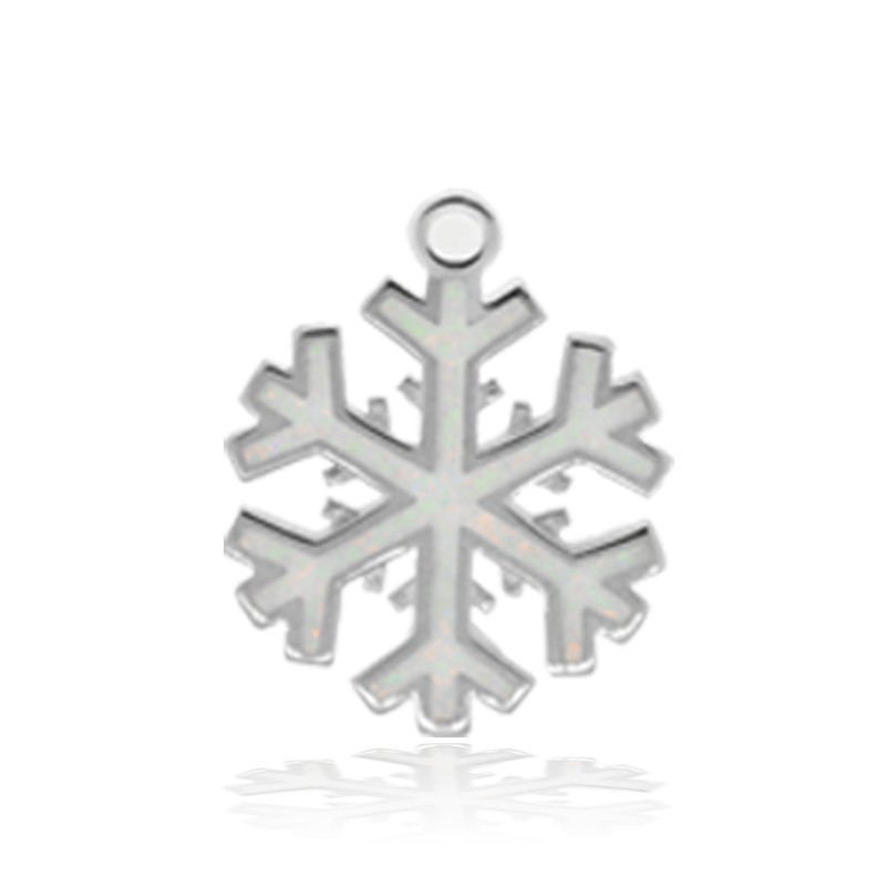 Amethyst Gemstone Bracelet with Snowflake Opal Sterling Silver Charm