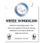 Amethyst Gemstone Bracelet with Winter Wonderland Sterling Silver Charm