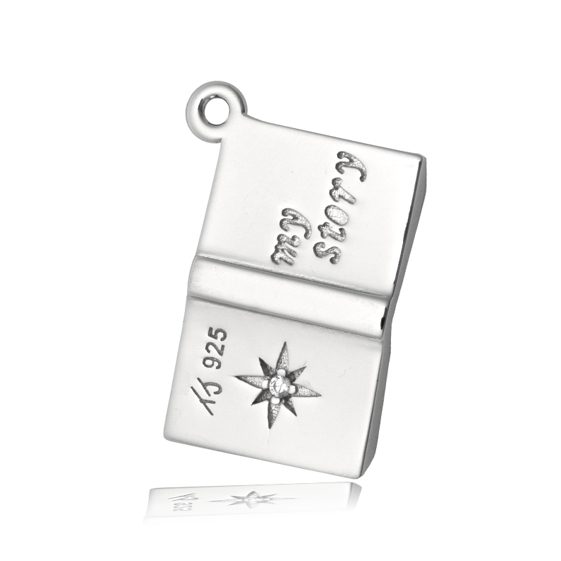 Amethyst Gemstone Bracelet with Your Story Sterling Silver Charm