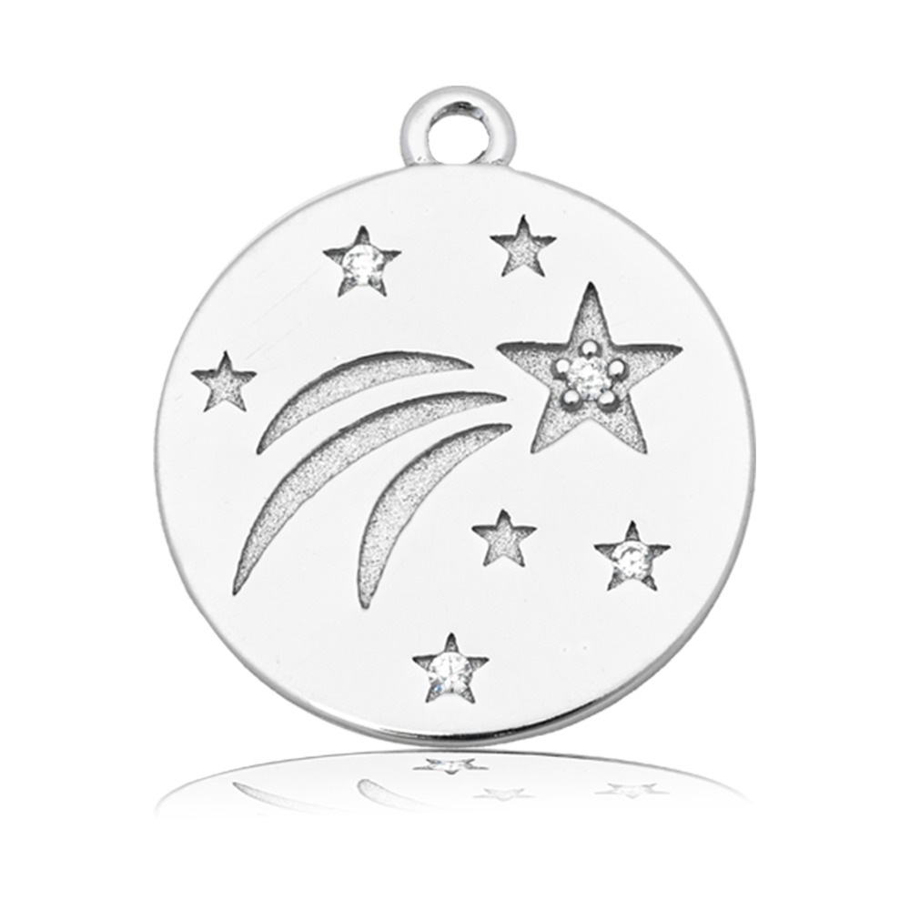 Aqua Agate Gemstone Bracelet with Best Is Yet To Come Sterling Silver Charm