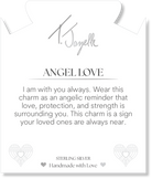 Aquamarine Jade Gemstone Bracelet with Angel Love Sterling Silver Charm