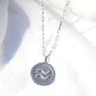 Aquarius Sterling Silver Zodiac Necklace