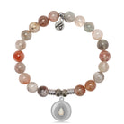 Arusha Agate Gemstone Bracelet with You're One of A Kind Sterling Silver Charm